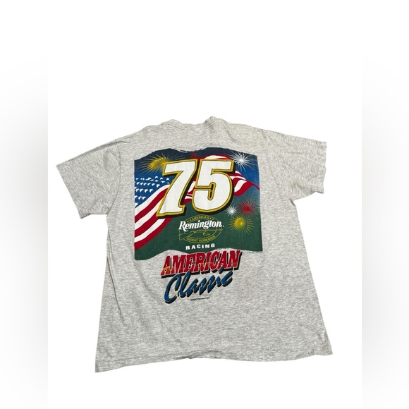 Vtg 1996 NASCAR American Classic Remington Racing All Over Print Large 2 sided - Picture 2 of 6